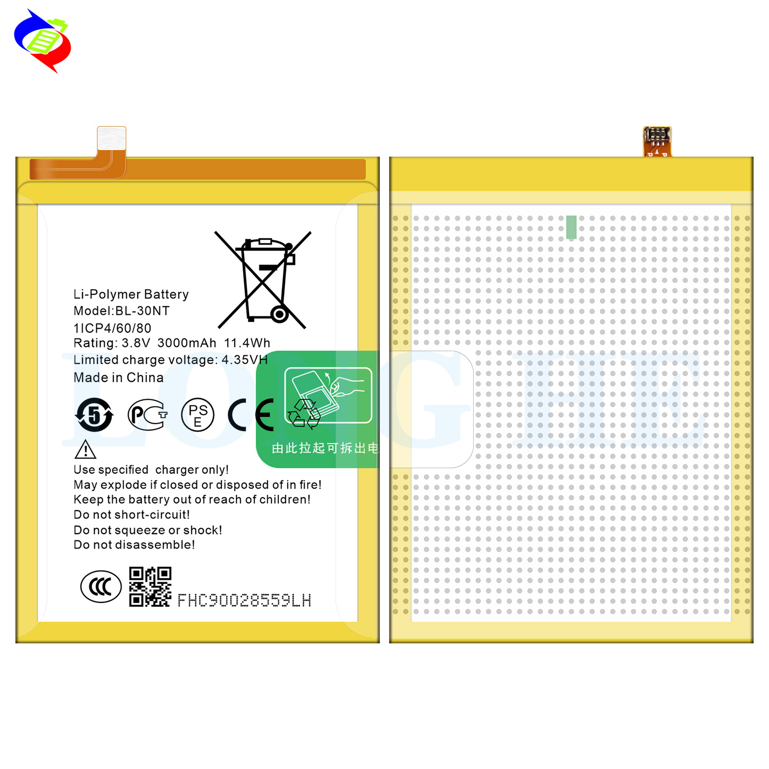 Tecno Cell Phone Accessories Double IC Protection Battery for Camon C9 BL-30NT BL30NT