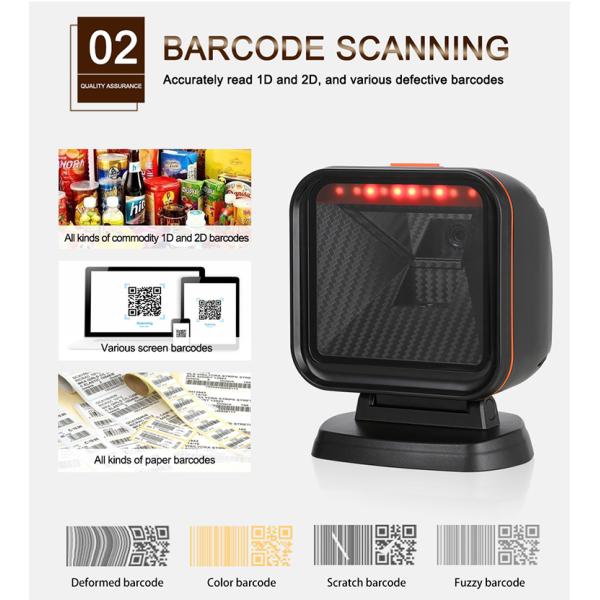 Good Quality 1280*1024 Omnidirectional Platform Barcode Reader 1D 2d Bar Code Scanner