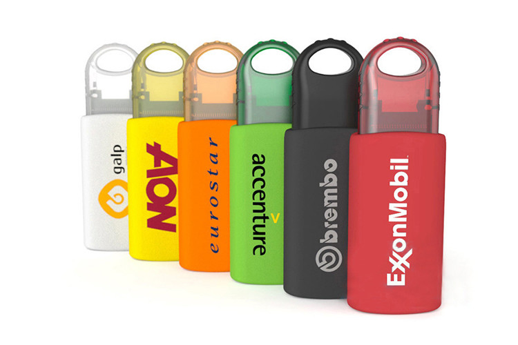 Factory supply show life brand 4GB 2.0 red color plastic spring USB with customized logo and package