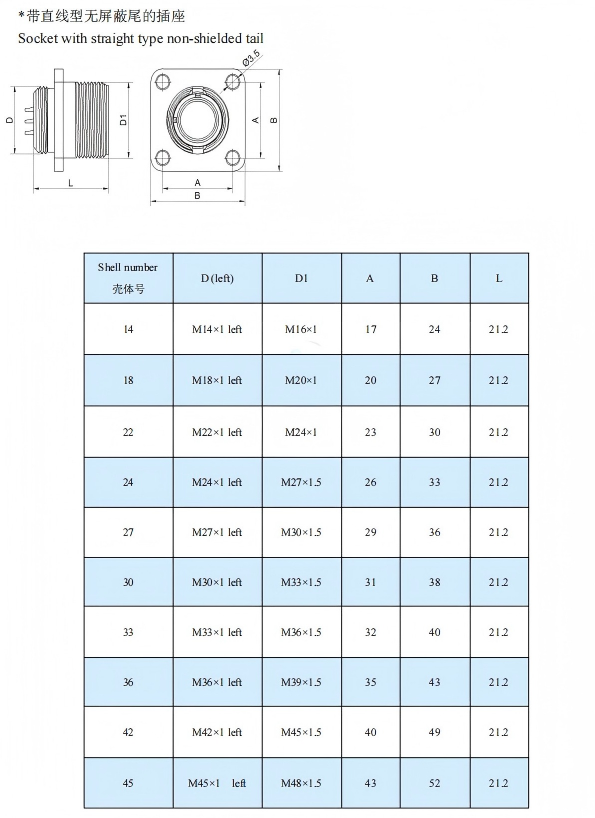 Female Russian Connector 2PM Military Circular Connector 2PM24J19Z2