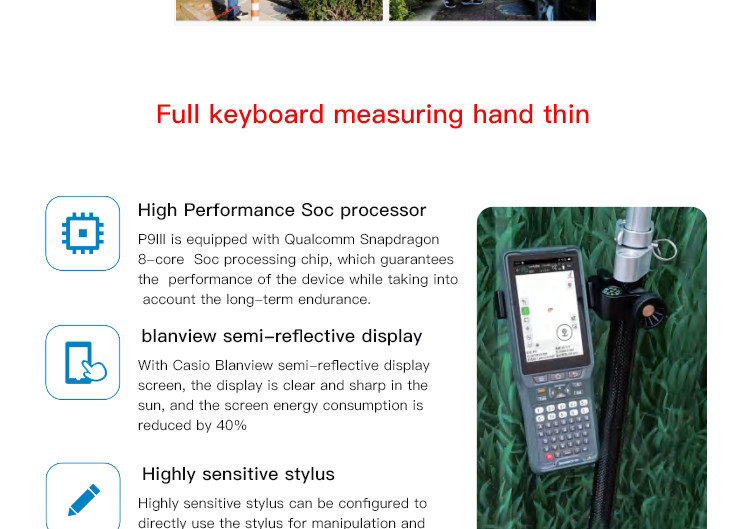 High Accuracy IP68 GPS Stonex S900 / S1 Handheld Rover RTK GNSS S1