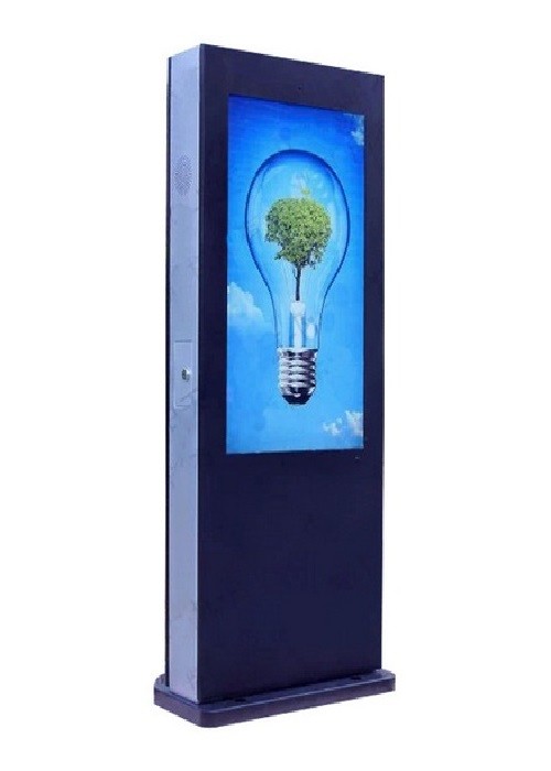 Vertical / Horizontal Retail Outdoor Digital Signage Lcd Display Brightness 2000cd