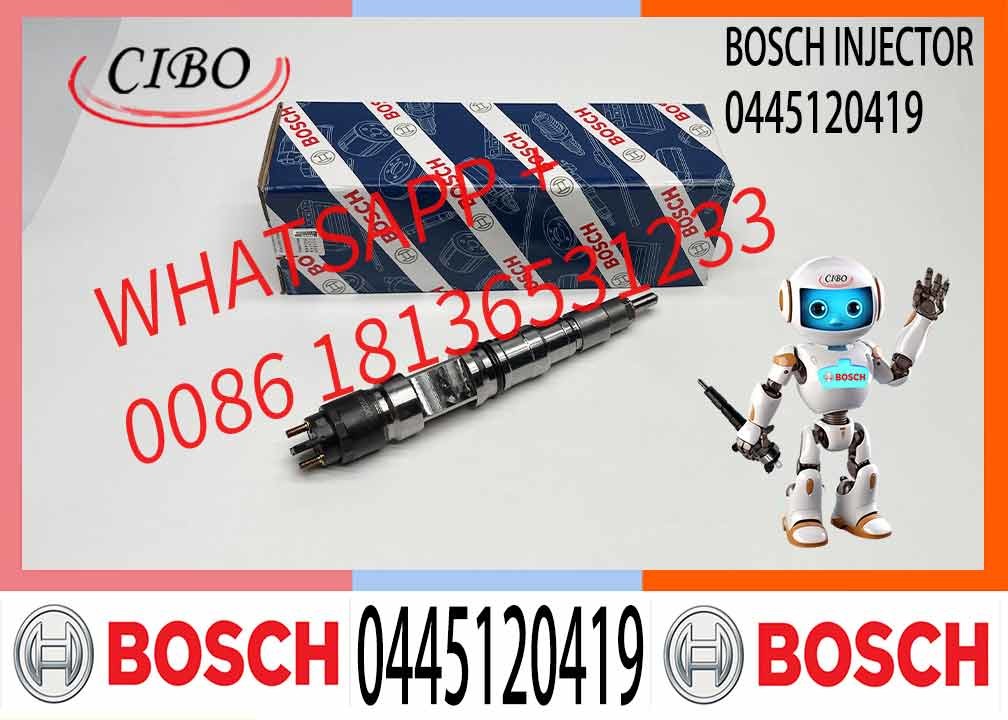 Diesel Fuel Injector Common Rail Injector Assembly 0445120420 0445120419 0445120421 for Diesel Engine