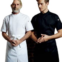 Breathable OEM Service Chef Uniform Tops For Men And Women