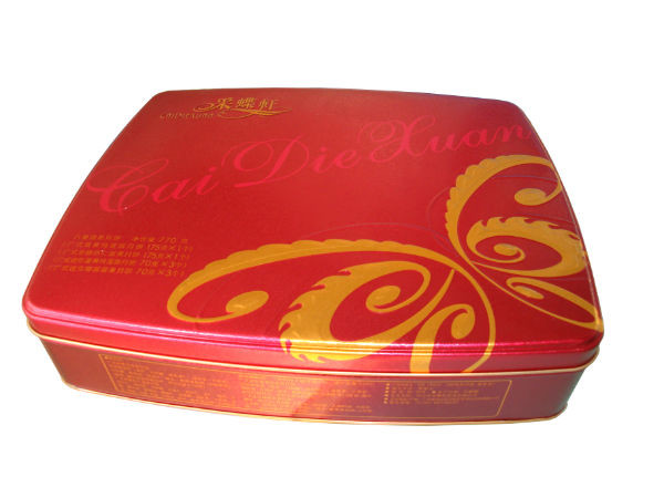208g Biscuits Storage Tin Rectangular Cookies Tin Container