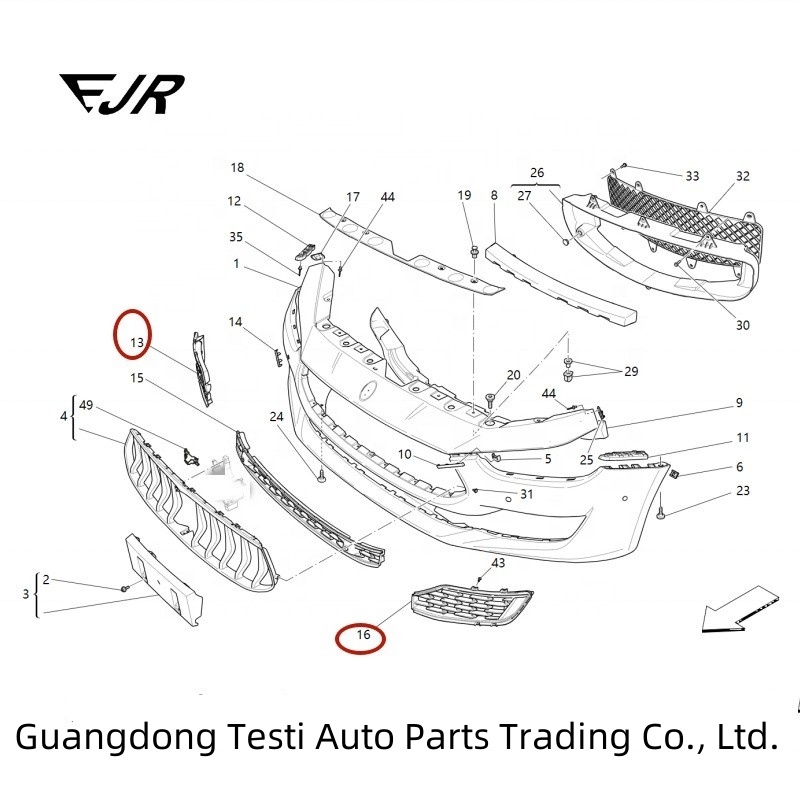 Ghibli M157 ABS Lower Grille Around Cover Trim 670099415 670099416