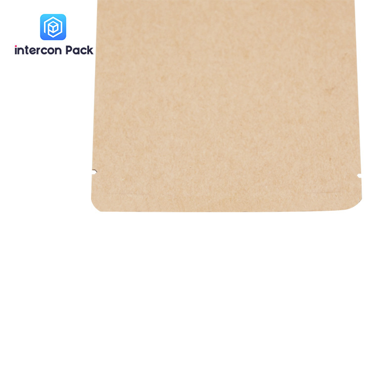 Environmental Protection Gusset Packaging Bag Eight Side Seal Kraft Paper