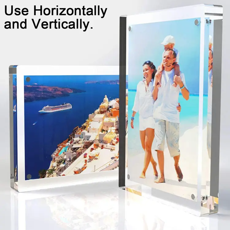 Digital Printing Clear Glass Picture Decoration Frame Double Sided For Still Life Decor