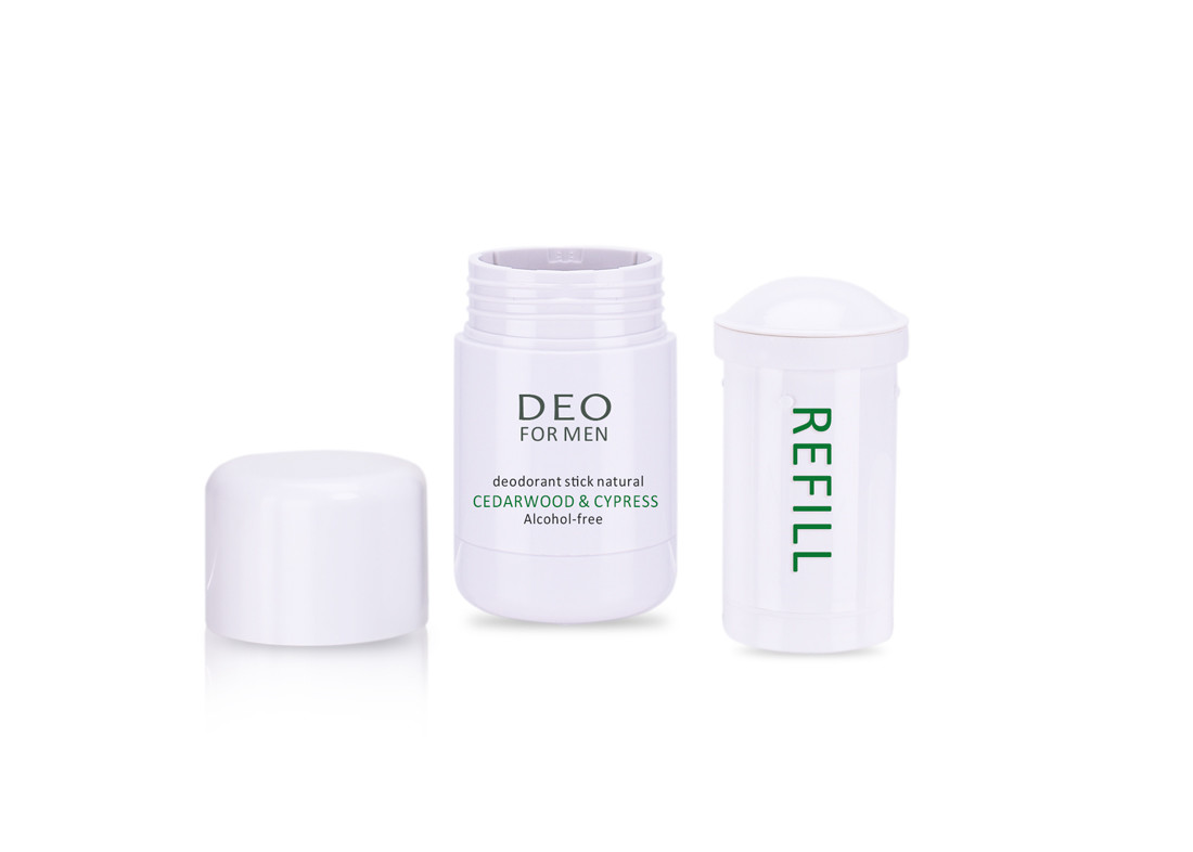 30G,50G Ttwist-up Deodorant Stick Container At Cylinder Round With Refill Up For Wholesale & Custom Packaging Design
