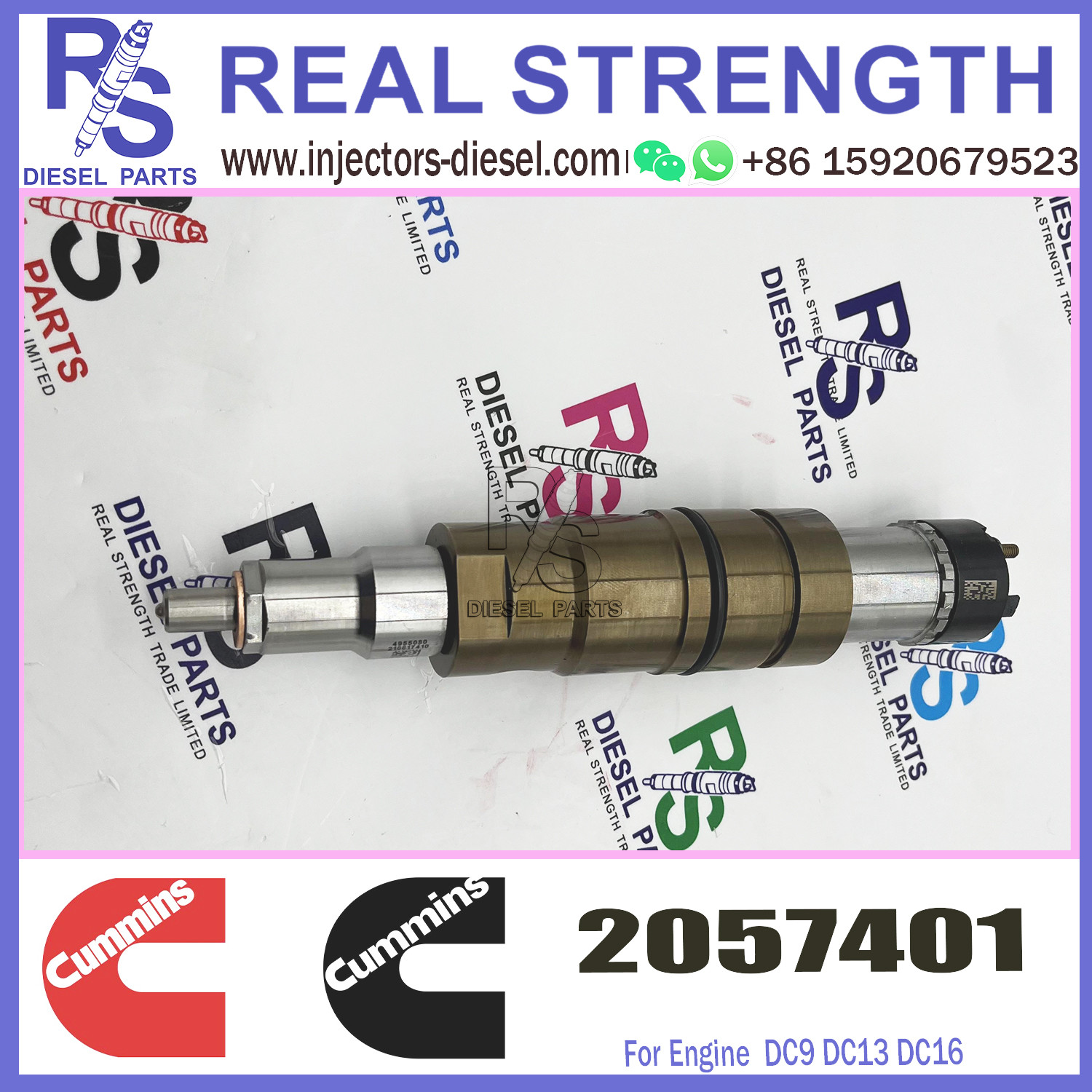 912628 Diesel Engine Common Rail Injector Replacement Cummins SCANIA 2057401