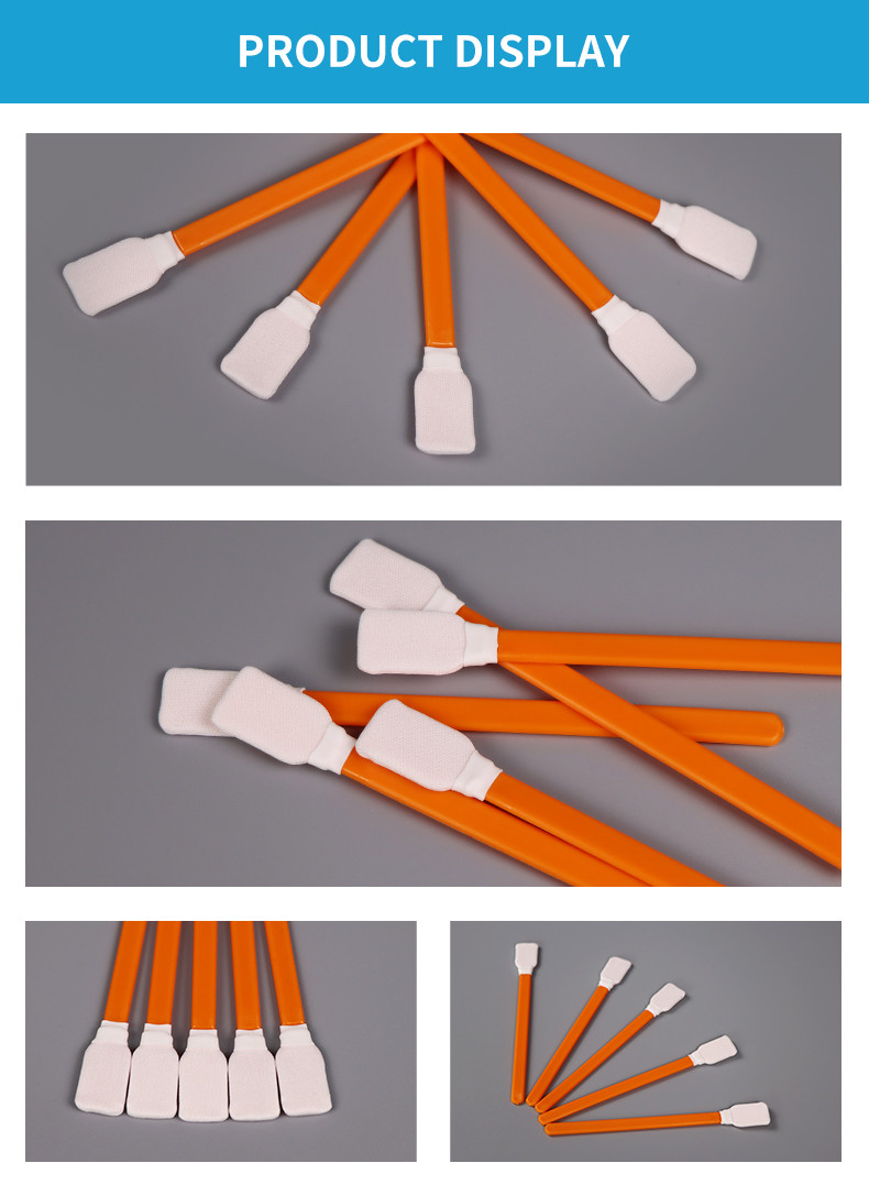 Double Layered Industrial Computer Cleaning Wipes Cleanroom Polyester Swabs For Electronics Printers