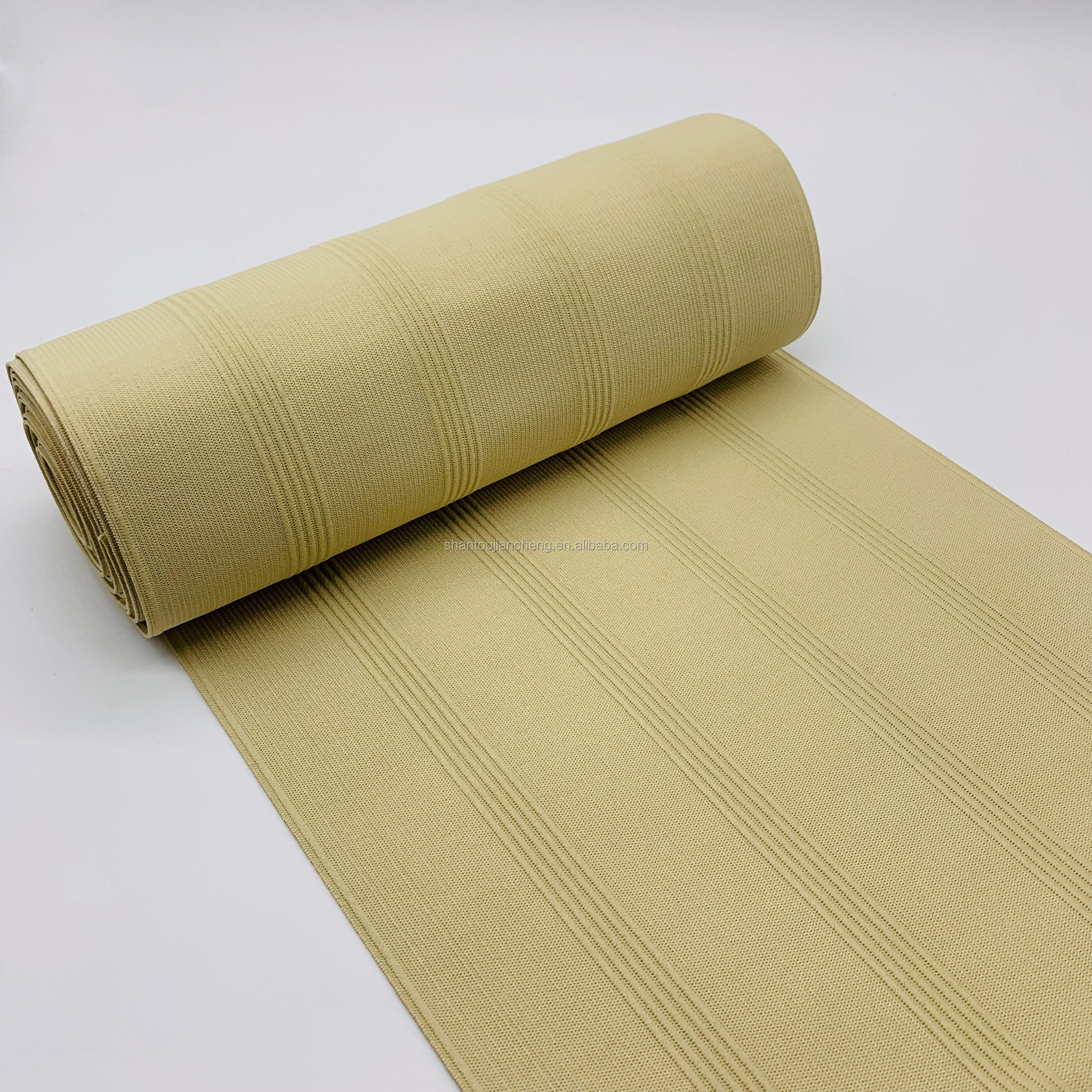 150mm Polyester elastic band fish silk for underwear with waist belt belly band