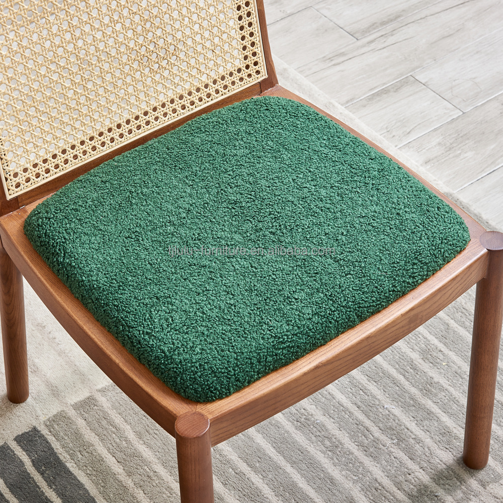 Modern Natural Rattan Solid Wood Dining Chair For Restaurant Dining Chair Dining Room Furniture Specific Dining Chair
