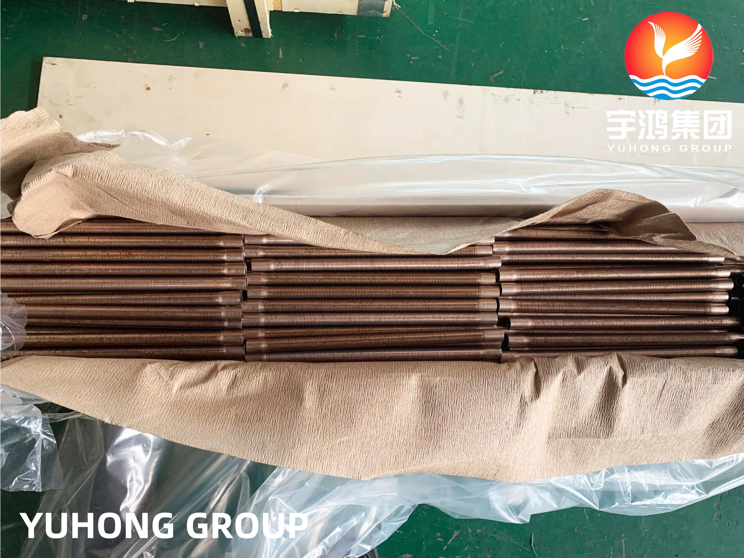 CuNi 90/10 Shape Type Heat Exchanger Fin Tube Finned Copper Tube