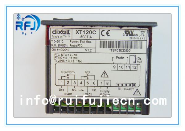 Quality Black Dixell Thermostatic Controller , Digital Temperature Controller Dual output thermostat XT120C for sale