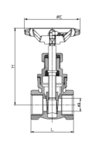 Female Threaded Brass Gate Valve 3 Inch General 4 Inch Brass Gate Valve
