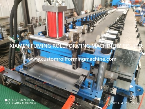 Upright Profile Racking Roll Forming Machine Hydraulic Cutting