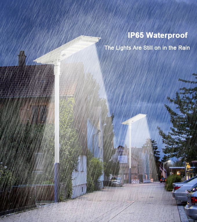 Outdoor 60w 180lm/W Ip65 Integrated All in One LED Solar Street Light with Solar Panel 5V/70W Monocrystalline silicon