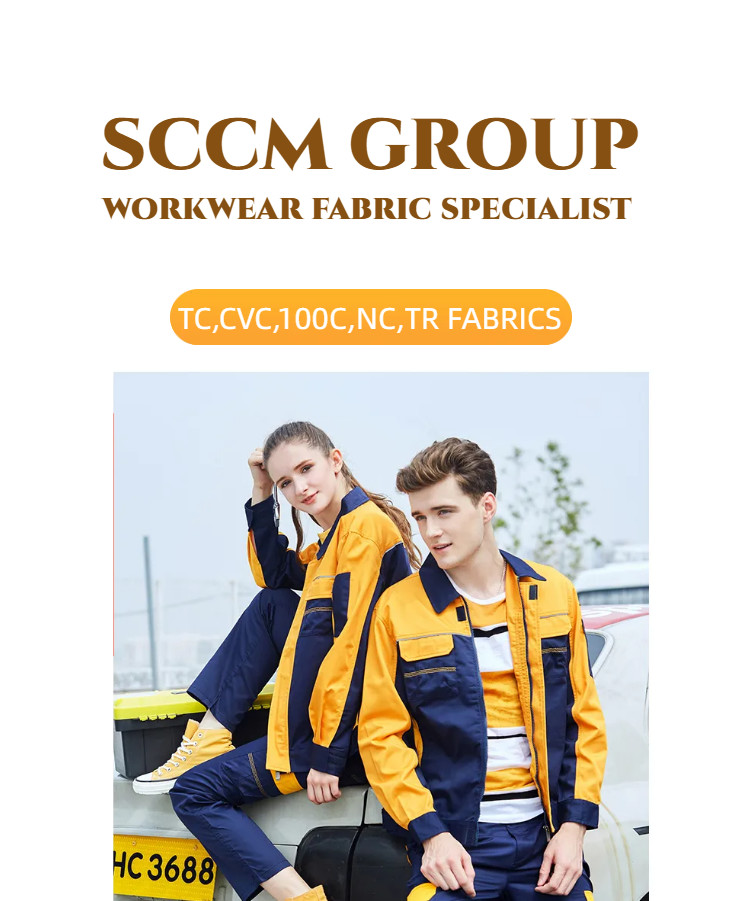Plain Dyed Workwear TC Polyester Cotton Fabric Twill 2/1