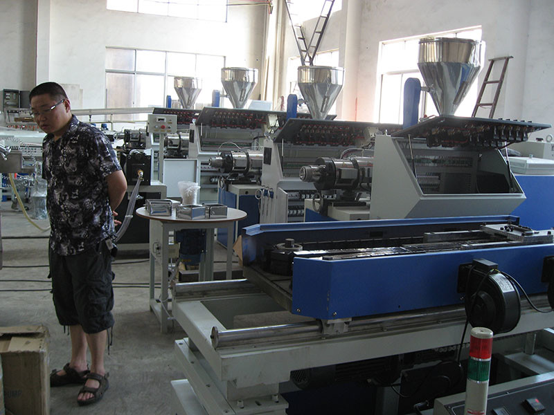 6m 110mm PE PP PVC Pipe Extrusion Line Pvc Single Wall Corrugated Pipe Line