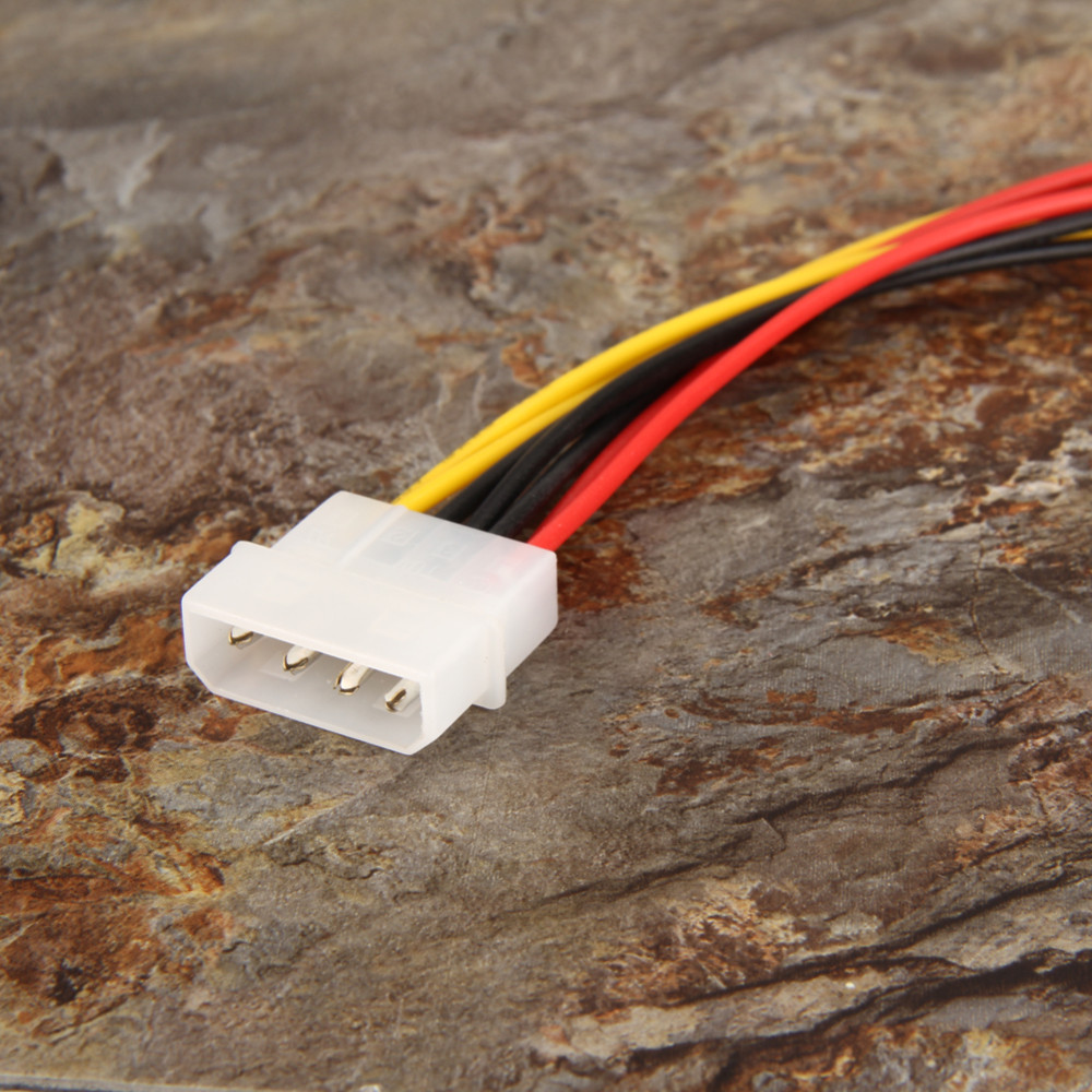 15.5cm 4 Pin Cable Wire Harness IDE Male To Dual SATA 15 Pin
