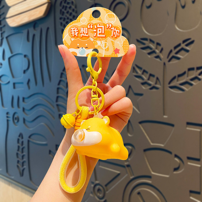 Vibrant Silicone Cartoon Keychain Tastless Tags for Personal and Office Goodie Bag Stuffer