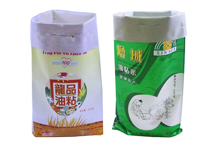 Durable Bopp Film Printing Pp Woven Rice Bags 25 Kg 50kg Environment Friendly
