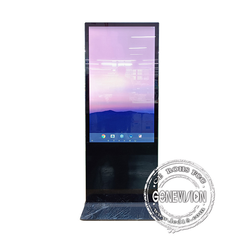 55Inch RK 3399 Android 10.0 Floor Stand Wifi 1,Adopt hardened metal shell,antistatic,preventing magnetic strong interfer