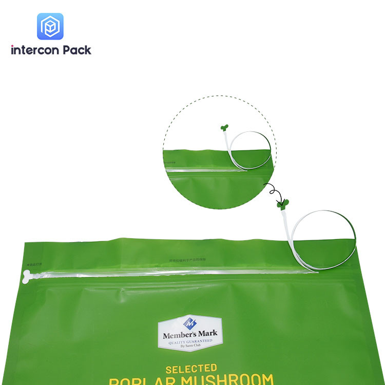 Aluminum Plated Zipper Packaging Bags Upright For Mushroom Hazelnut Nut