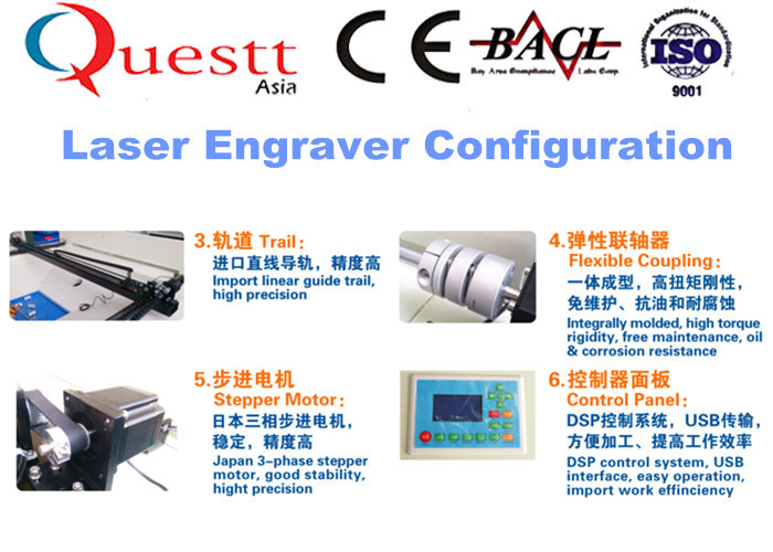 Water Cooling CO2 Laser Engraving Machine 1000Mm/S For Acrylic / Wood / Plastic