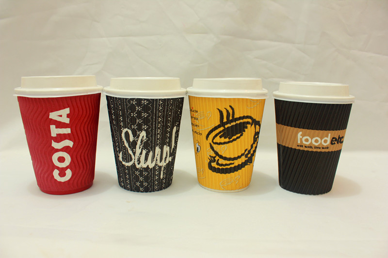 Single / Double PE Coated Paper Cup Sleeve Machine With Digital Control Panel 70-80pcs/Min
