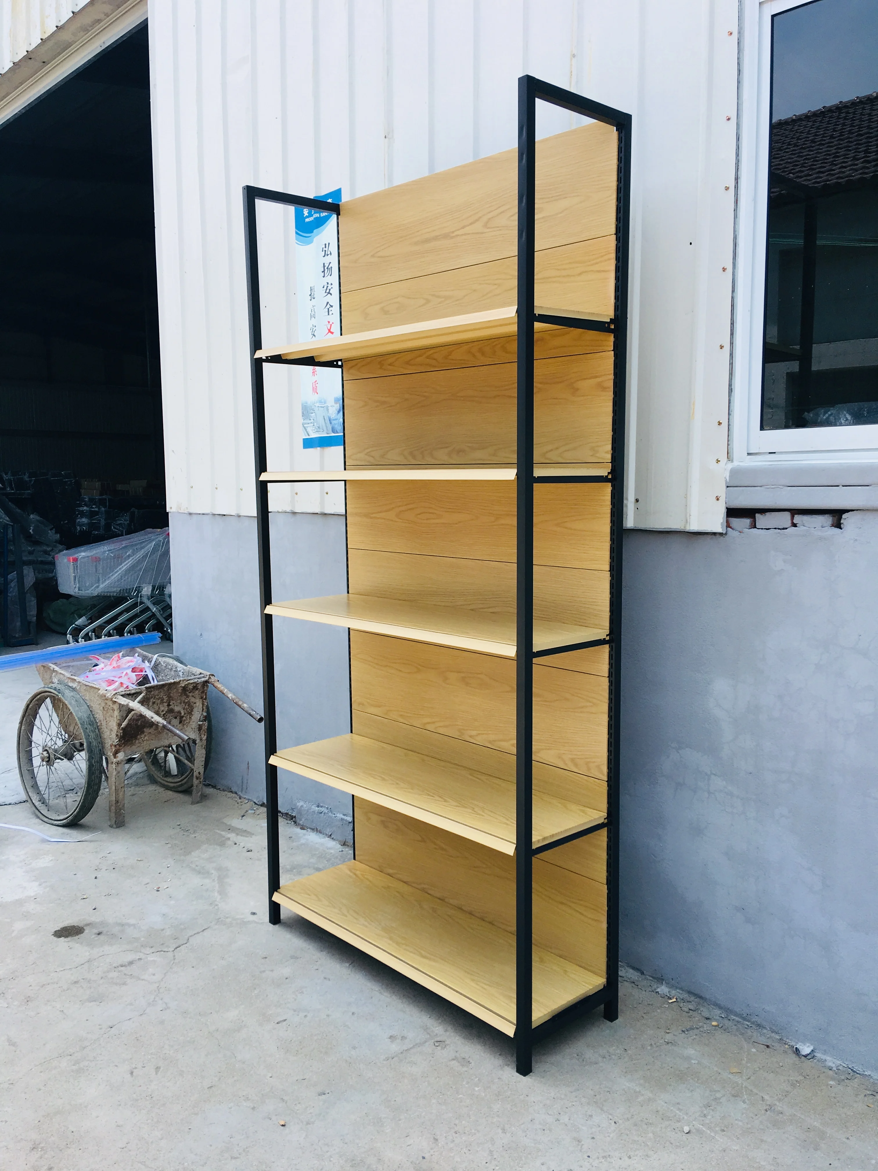 Single Double Display shelves Grocery Price Cheap Supermarket Display Racks Light Duty Gondola shelving