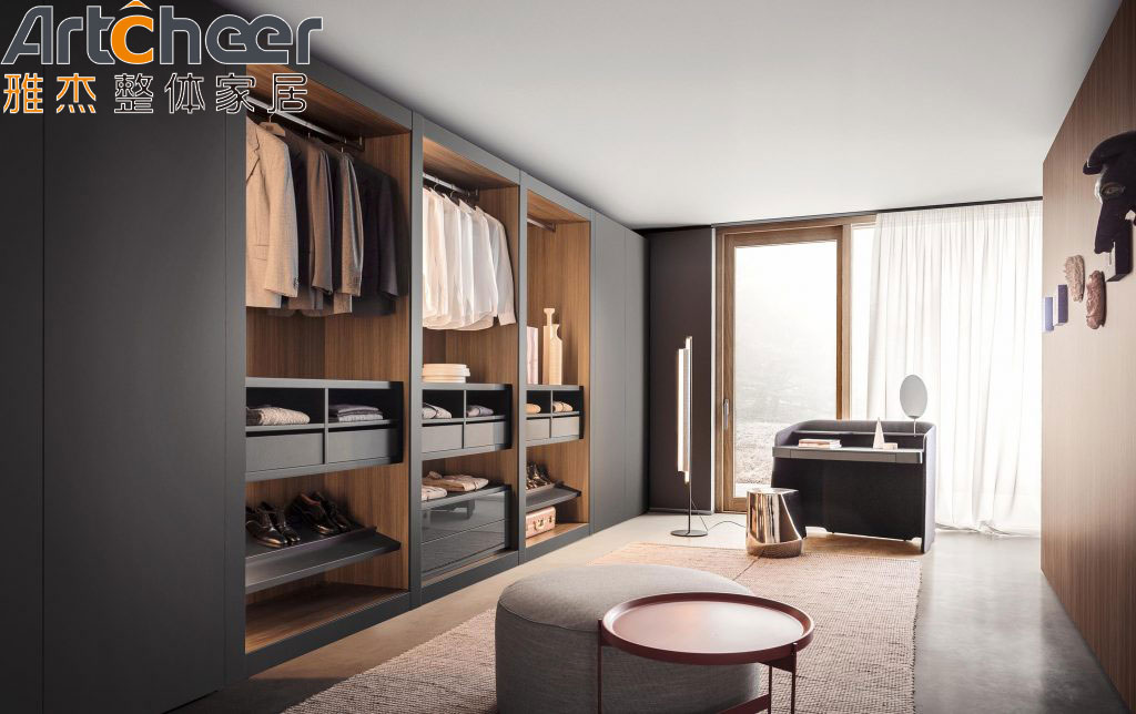 Bedroom Design Foldable Built In Wardrobe Closet With Laminated Finish