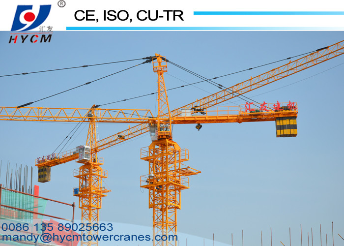 Self Erecting Topkit Tower Crane TC5610 Construction Building Equipment with 56m Boom Length and Cabin