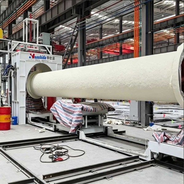 Automatic Polyurethane Spray HDPE PE Wrapping Steel Pipe Thermal Insulation Machine