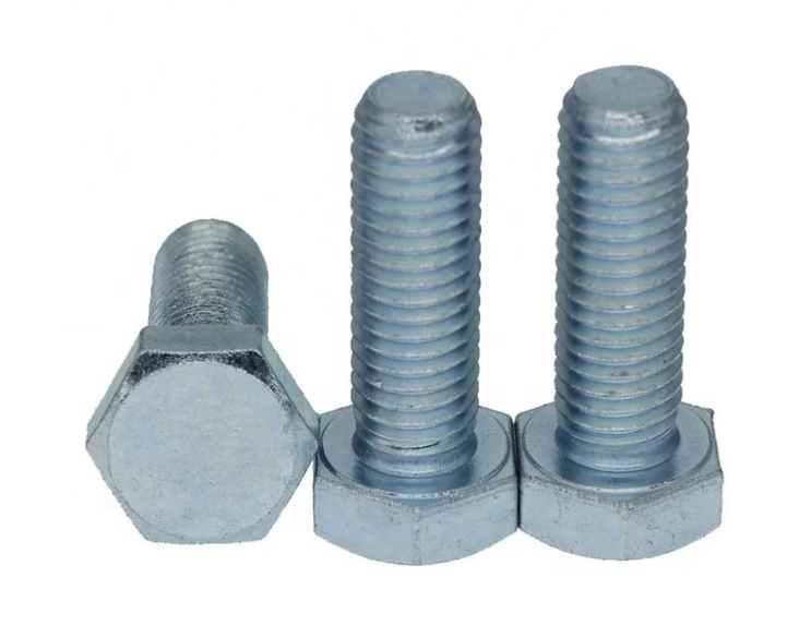 DIN 933 Hexagon Head Bolts Carbon Steel Class 4.8 Blue Zinc Full Threaded Hex Bolt