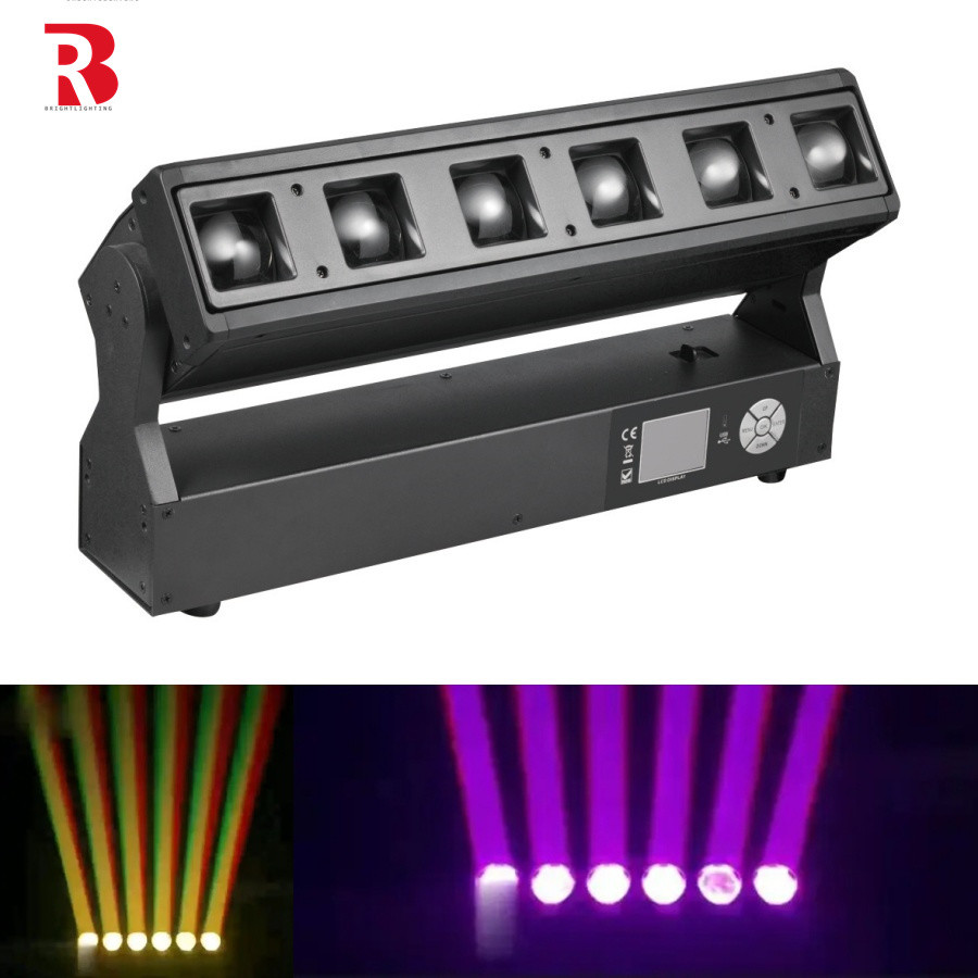 Stage Light LED 6*40W RGBW 4in1 Moving Head Light For DJ Disco Party Club Strobe