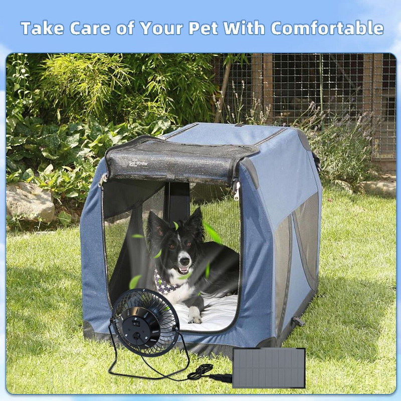 Rechargeable Fan Battery Operated Table Solar Fan Outdoor Solar Light Camp Fan