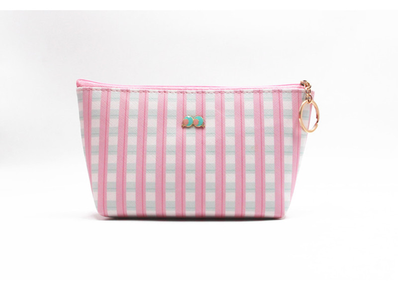 Travel Cute Pink Makeup Pouch Mini Cosmetic Bag For Women Girls
