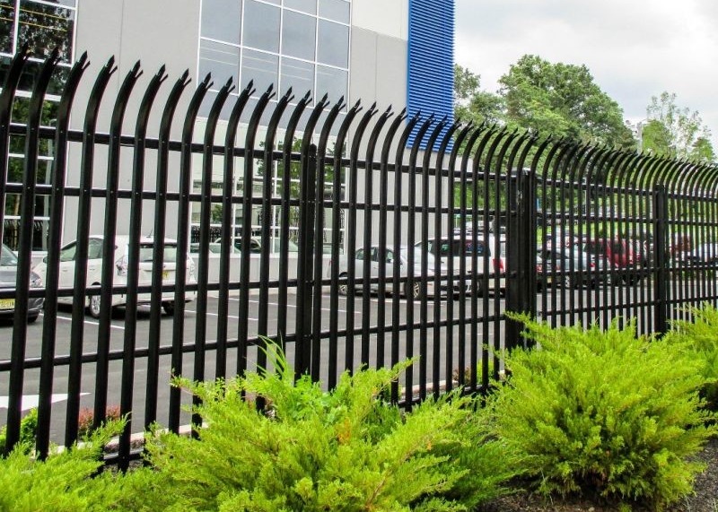 1.2m Tall Metal Palisade Fencing Hot Dipped Galvanized After Welded Privacy Vinyl