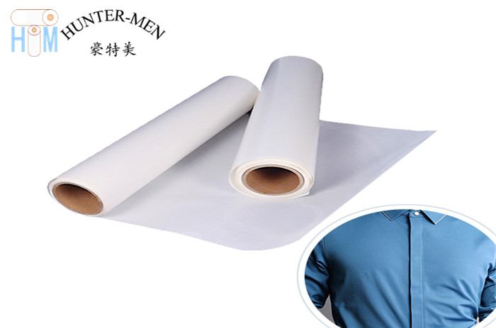 Soft 0.3mm Polyurethane Hot Melt Film For Fabric 100M/ Roll