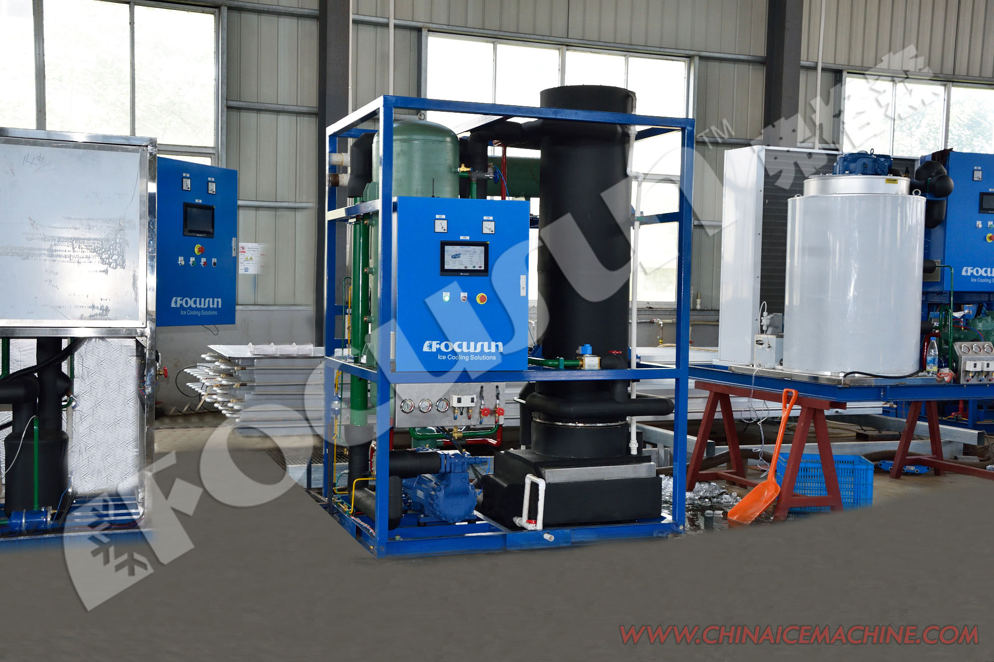 R22 Refrigerant 6 Ton Heavy Duty Industrial Ice Tube Making Maker Machine for Food Shops