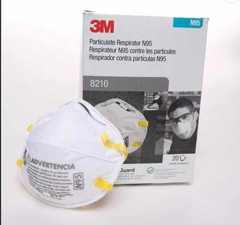 NIOSH particulate filter 1860 8210 N95 Face Mask Universal Size
