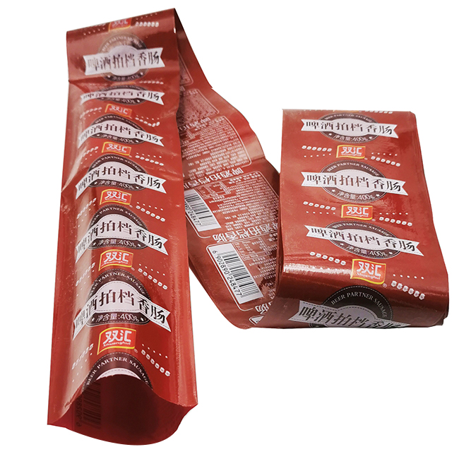 Custom Logo Flexography Printing Online Shopping Meat Sausage Casing
