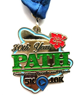 Souvenir Sports Custom Design Metal with ribbon , glitter medal