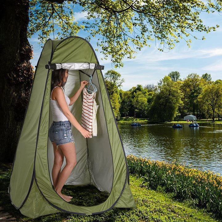 Pop Up Privacy Tent Shower Tent Portable Outdoor Camping Bathroom Toilet Tent Changing Dressing Room Privacy Shelters