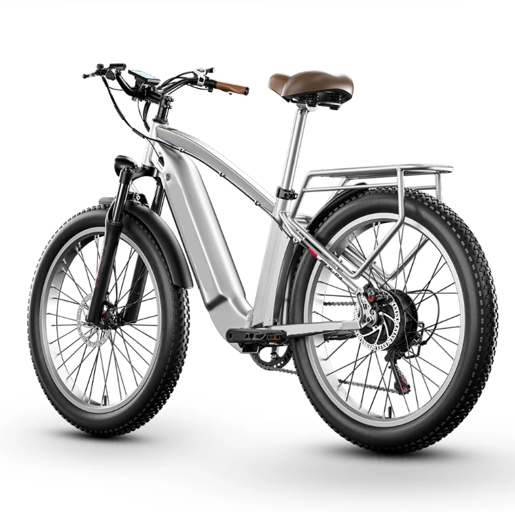 15Ah Hidden Battery Fat Tire Mountain E Bike 48V 500W Motor 26 Inch Electric Bike