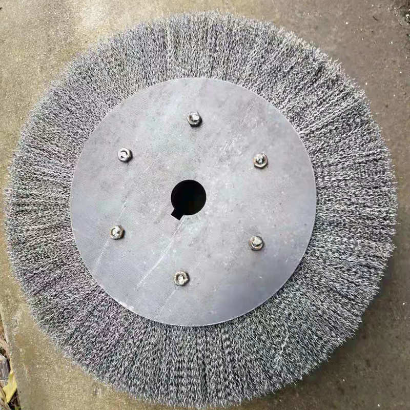 Flat Bowl Shaped Copper Wire Wheel For Grinding , Rust Removal And Polishing