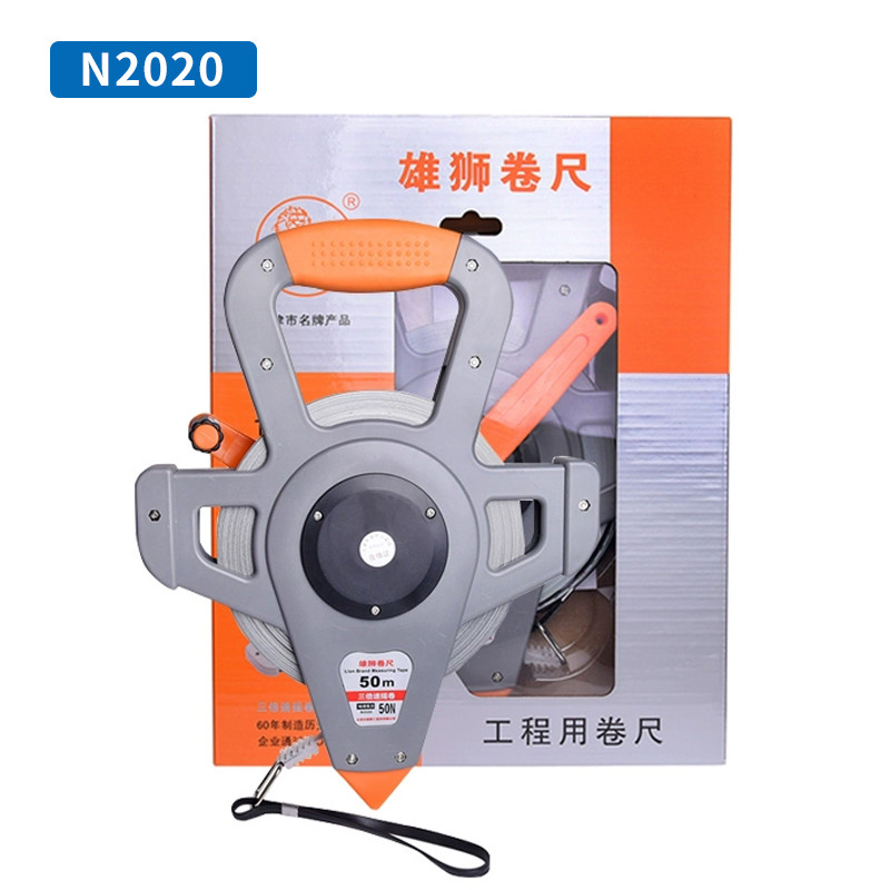30M 50M 100M Retractable Metric Tape Open Reel Long Steel Tape Measure Measuring Ruler Woodworking Construction Site Surveying