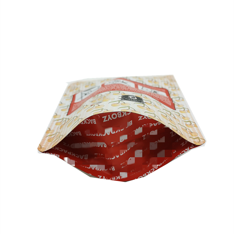 Smell Proof Frosted Black Stand Up Plastic Bags Food Grade ziplockk Bags
